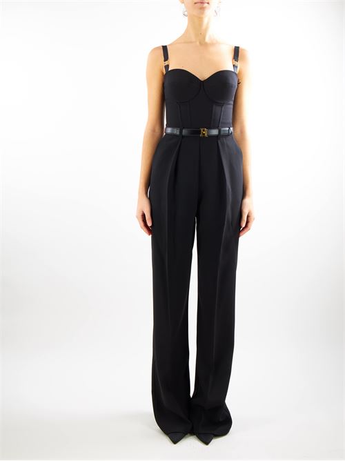 Jumpsuit in crêpe fabric with bustier top Elisabetta Franchi ELISABETTA FRANCHI | Suit | TU01441E2110